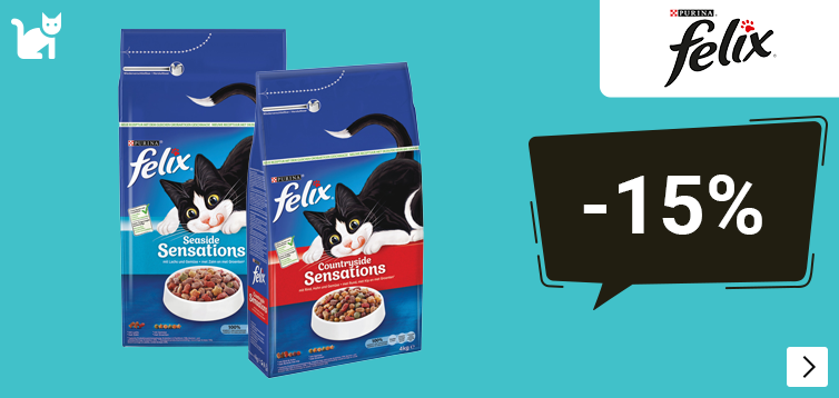 Felix 4 kg kattenvoer 15% korting sidebanner CAT
